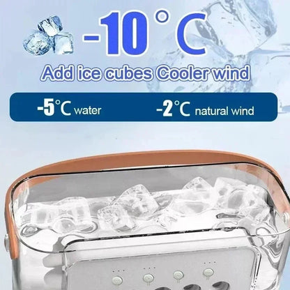 3-in-1 Portable Air Cooler Fan – Fan, Humidifier & LED Light | Rechargeable