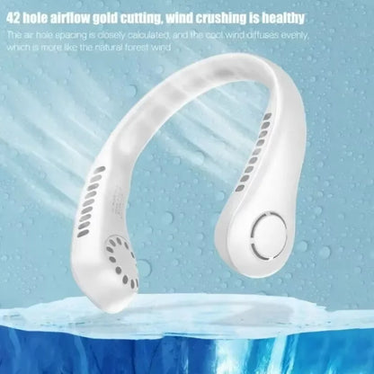 Bladeless Neck Fan – Hands-Free Portable Cooling | Rechargeable & Ultra-Quiet