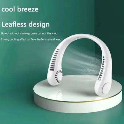 Bladeless Neck Fan – Hands-Free Portable Cooling | Rechargeable & Ultra-Quiet