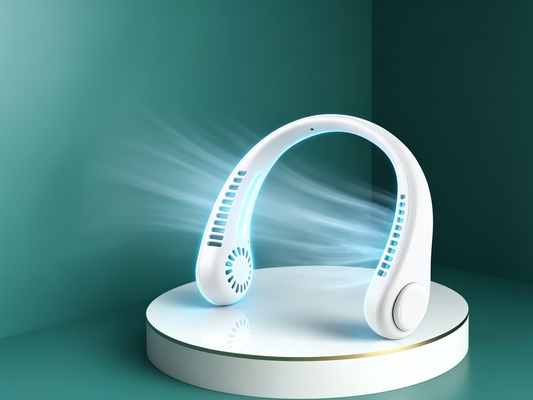 Bladeless Neck Fan – Hands-Free Portable Cooling | Rechargeable & Ultra-Quiet